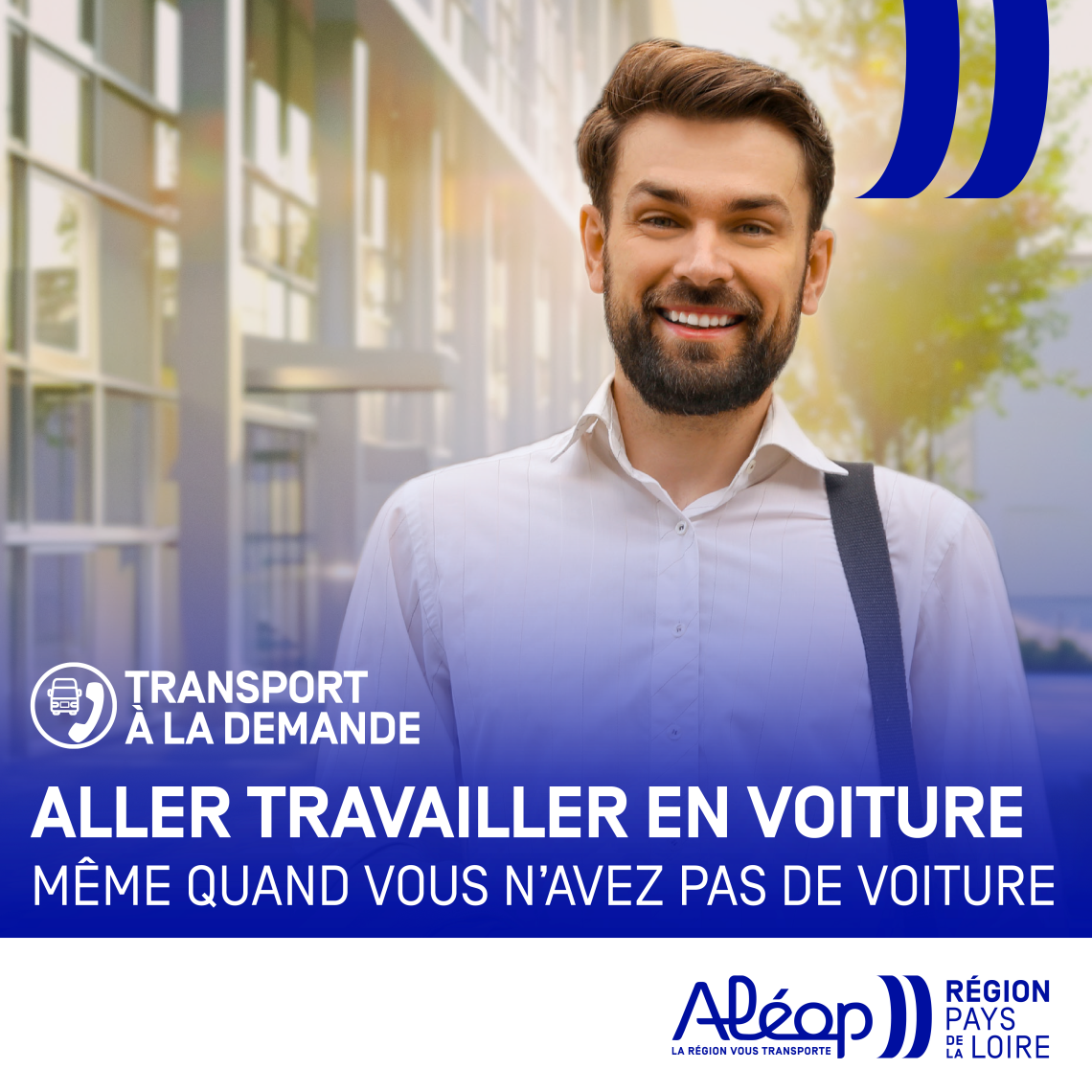 Homme actif transport demande